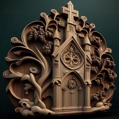 3D model Free Church (STL)